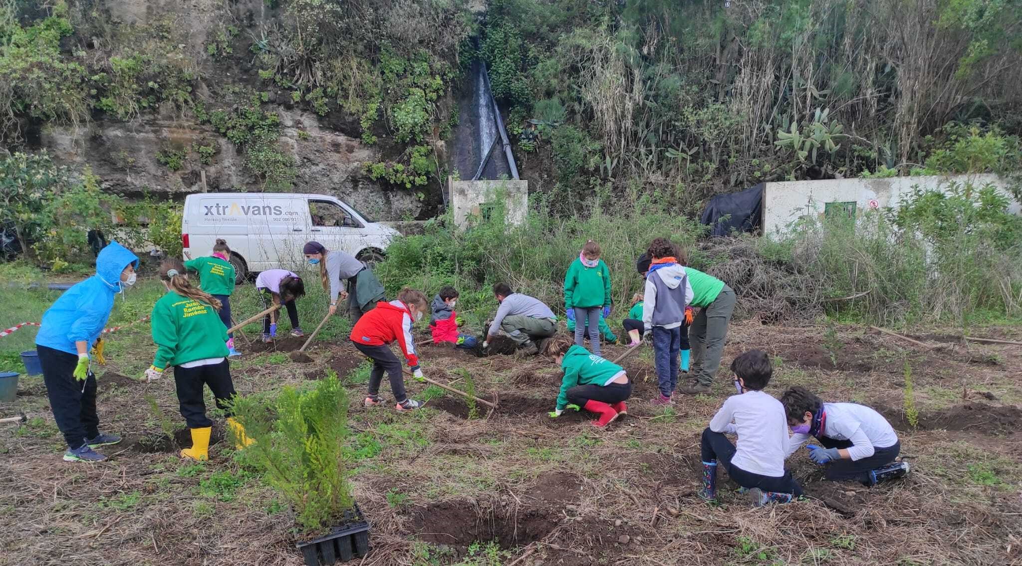 Foresta organiza una jornada con 52 escolares grancanarios para luchar contra la ‘basuraleza’